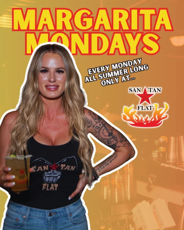 Mondays just got a whole lot better. 🍹

Our $6 Bell Margarita is a San Tan Flat fan favorite — made with Jose Cuervo Gold and served up every Monday, all summer long, starting at 11AM.